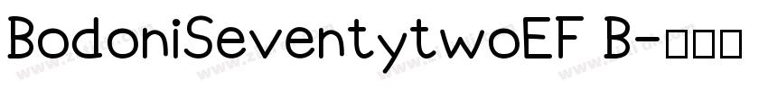 BodoniSeventytwoEF B字体转换